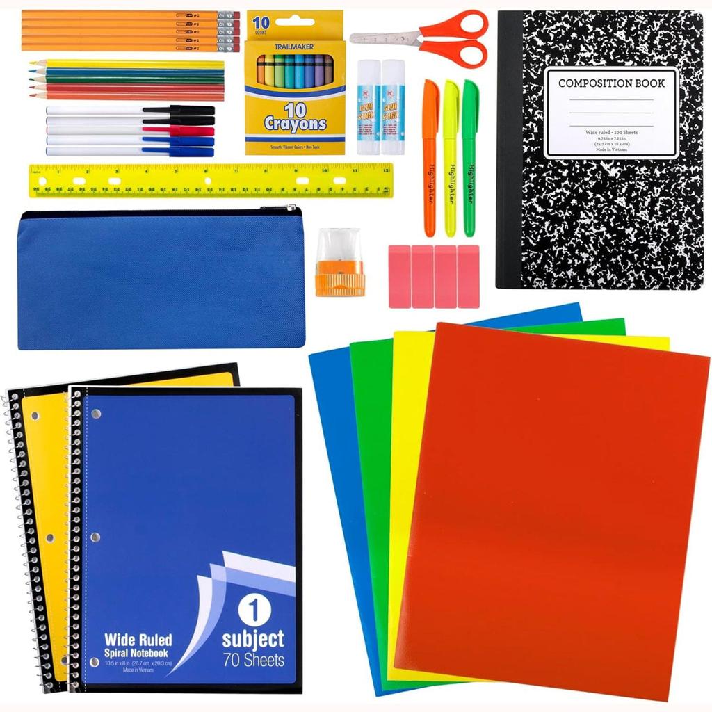 cheap school supplies notebooks pens folders back to school deals